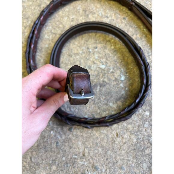 Braided Lace Reins with White Stitching - Picture 4 of 7